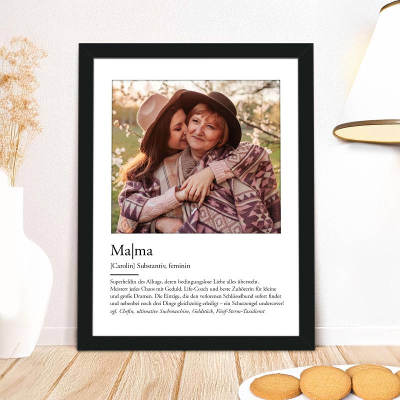 Definition Mama - personalisiertes Bild mit Foto Definition Mama - personalisiertes Bild mit Foto von Monsterzeug