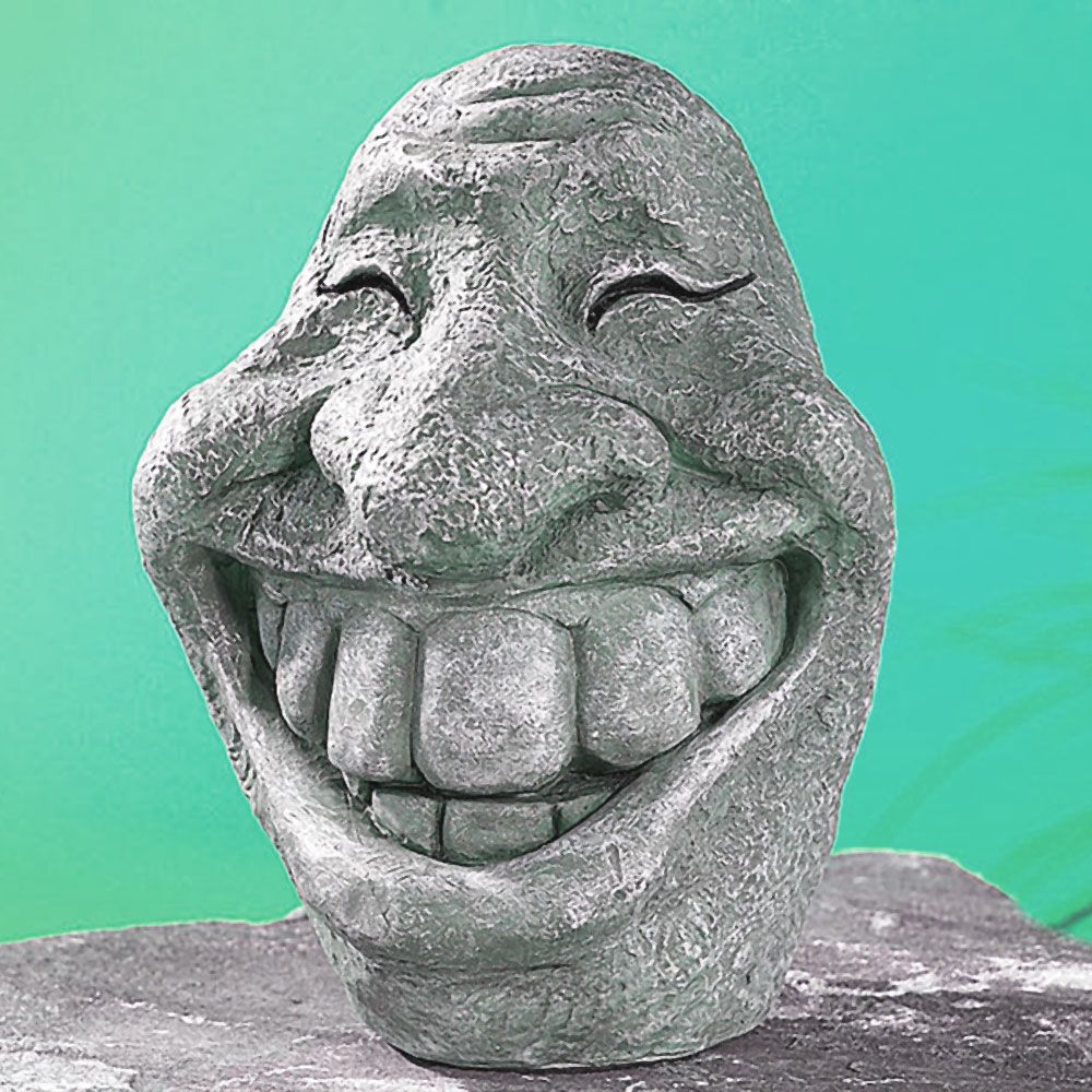 Deko Steinfigur - Smiley Deko Steinfigur - Smiley von Monsterzeug