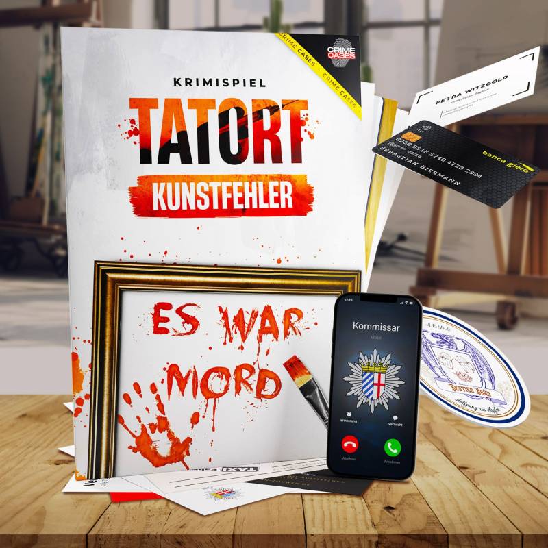 Detektivspiel - Krimi Tatort Kunstfehler von Monsterzeug
