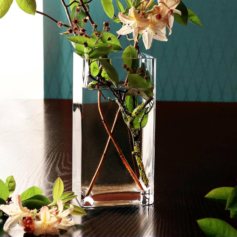 Eckige Vase - Glas Blumenvase von Monsterzeug