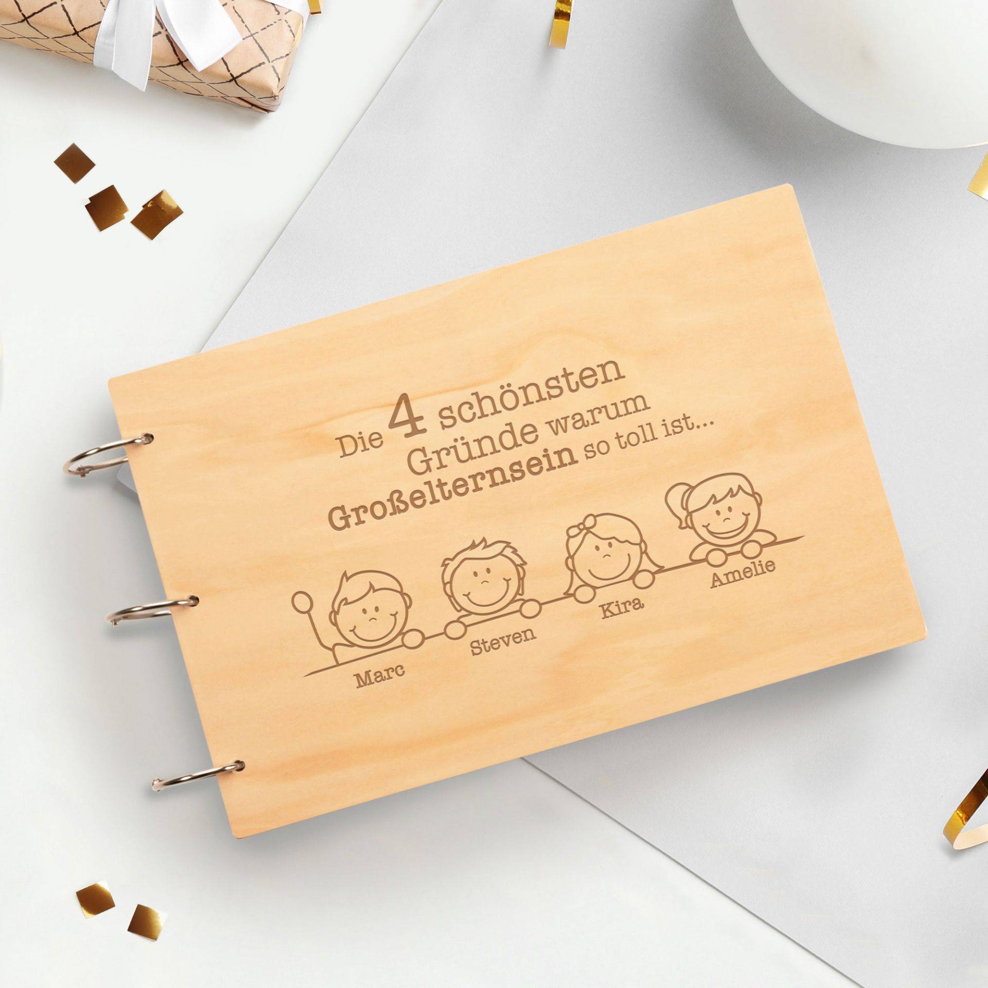 Fotobuch mit Holzcover - Großelternsein Fotobuch mit Holzcover - Großelternsein von Monsterzeug