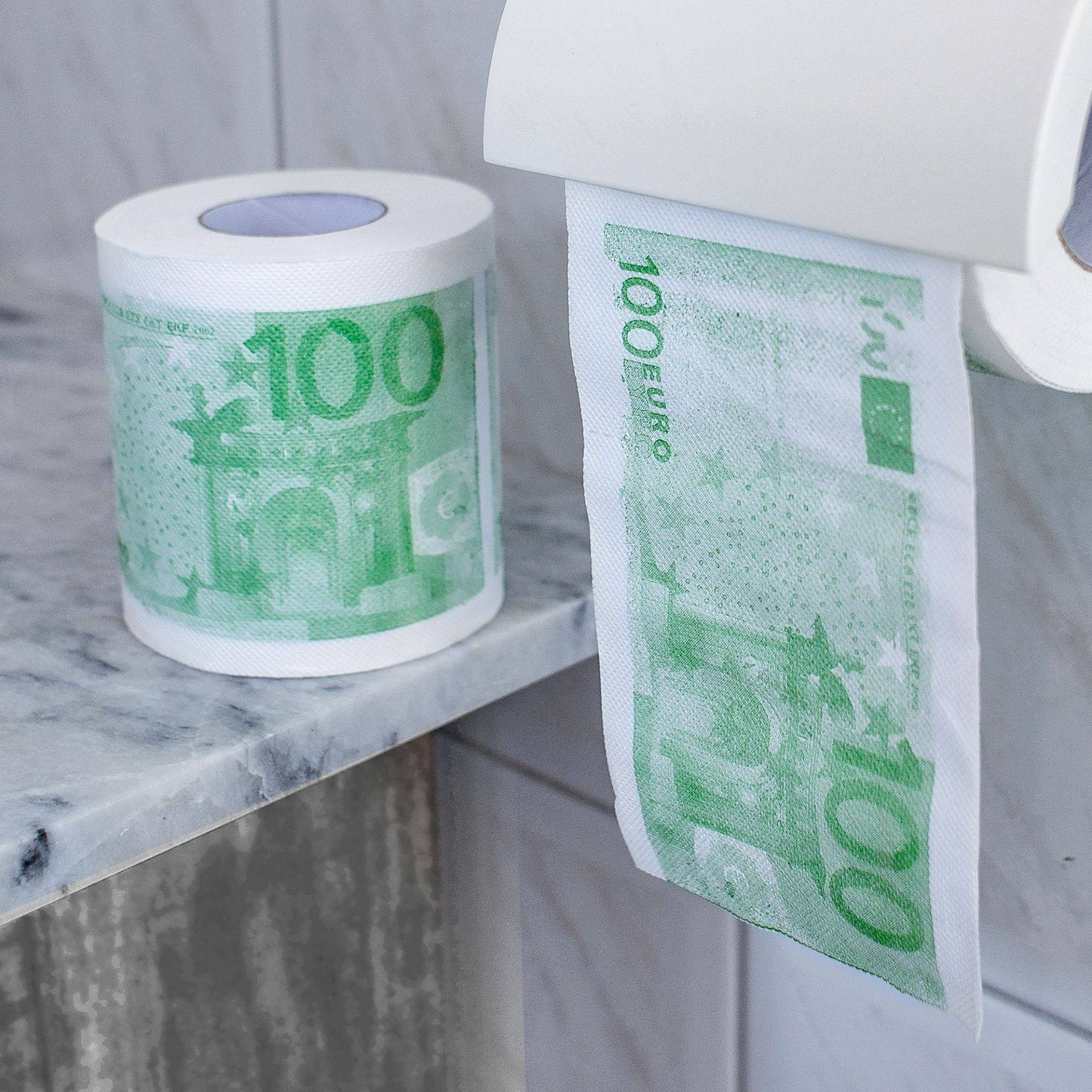Geld Toilettenpapier - 100 Euro - 2er Set Geld Toilettenpapier - 100 Euro - 2er Set von Monsterzeug