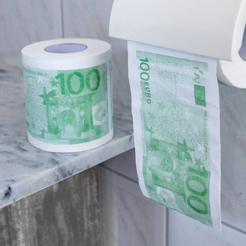 Geld Toilettenpapier - 100 Euro - 2er Set von Monsterzeug