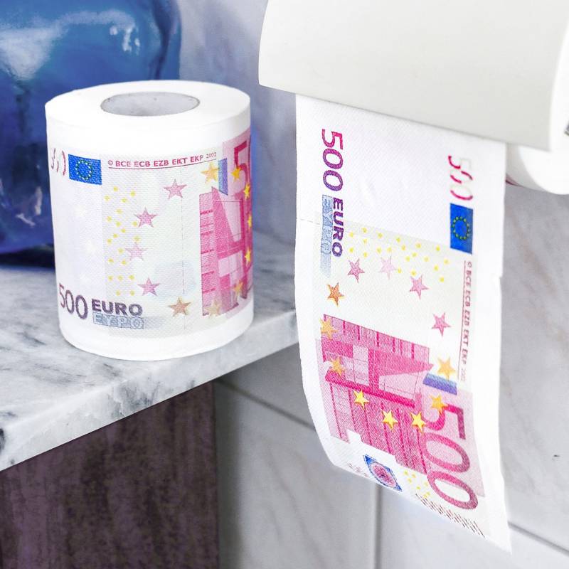 Geld Toilettenpapier - 500 Euro - 2er Set von Monsterzeug