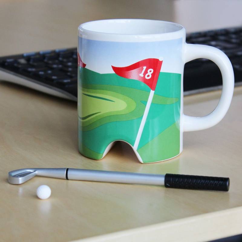 Golf Becher mit Putter von Monsterzeug