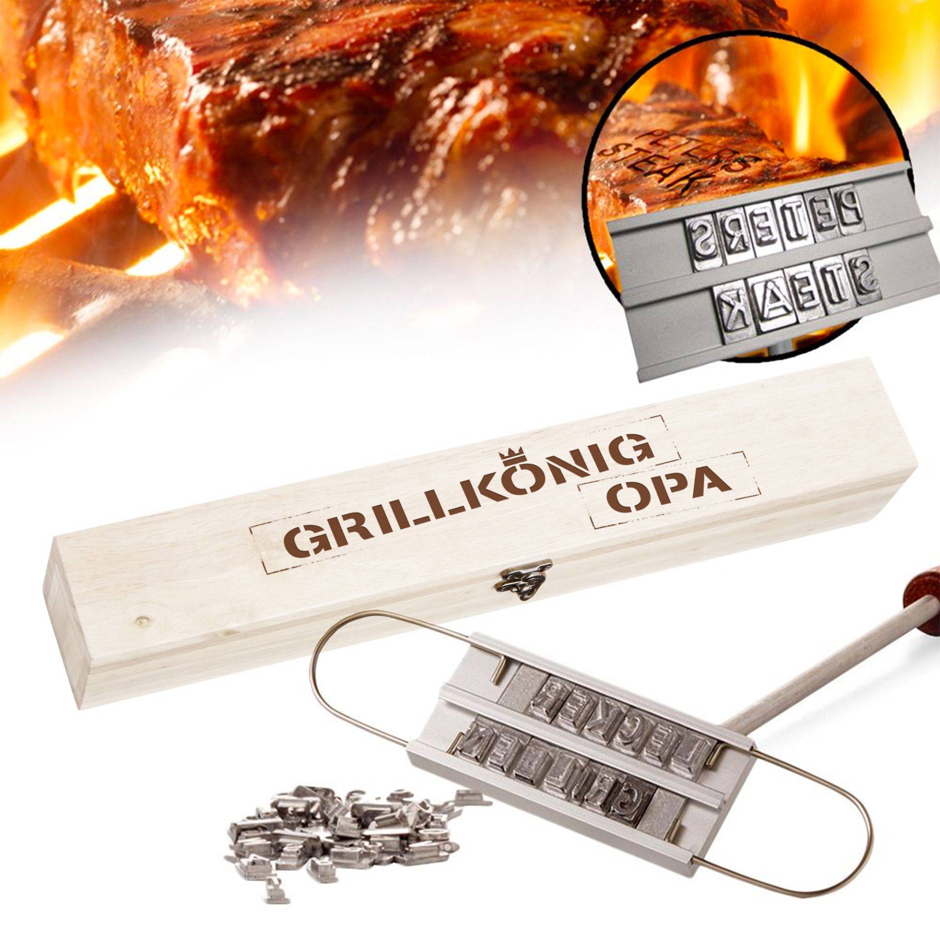 Grillbrandeisen - Grillkönig Opa von Monsterzeug
