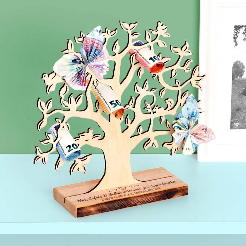 Großer Geldbaum - Geldgeschenk zur Jugendweihe von Monsterzeug