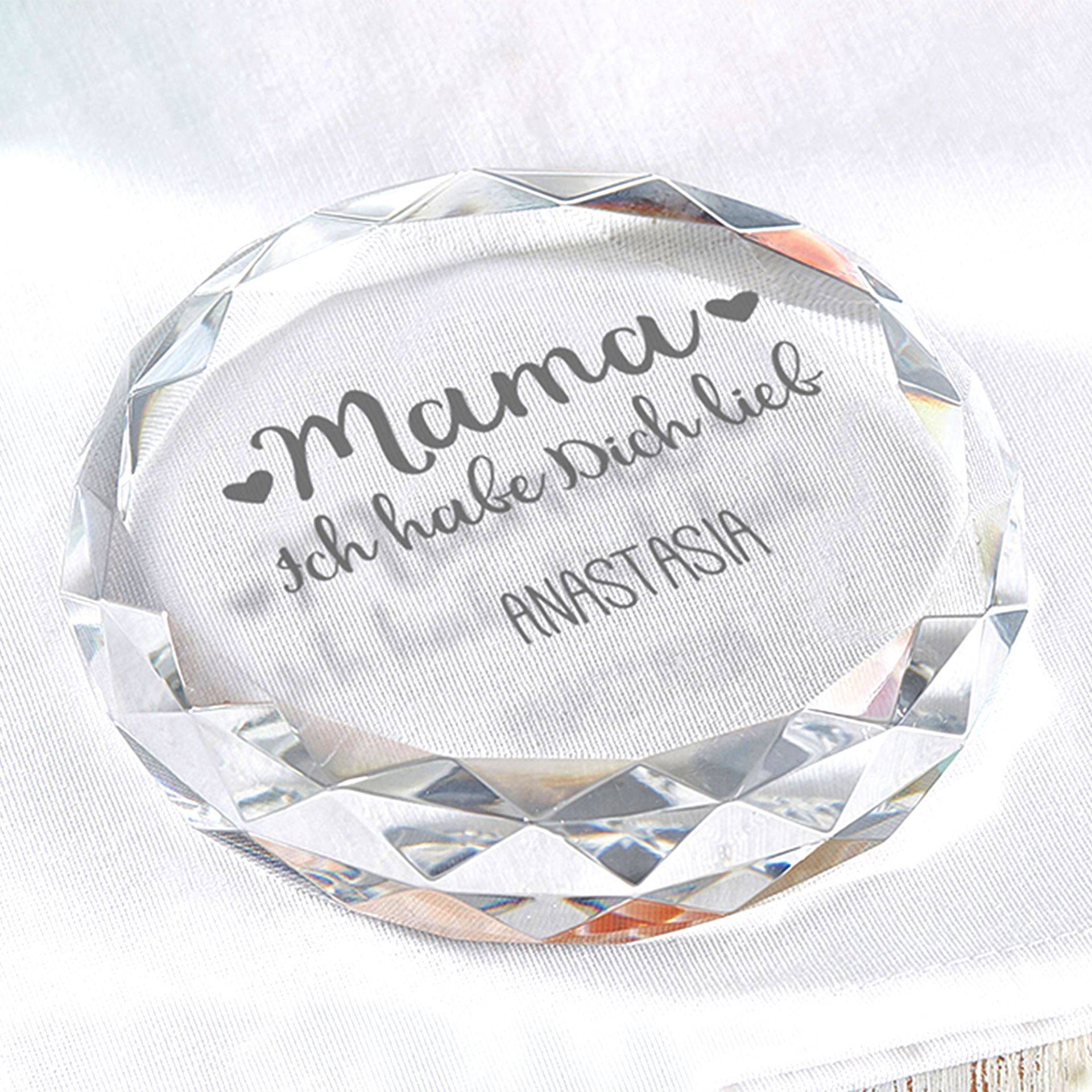 Kristall mit Gravur für Mama Kristall mit Gravur für Mama von Monsterzeug
