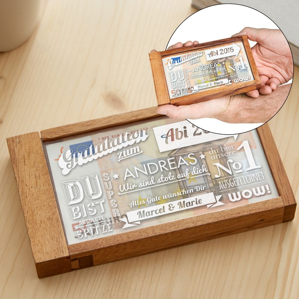 Magische Geldgeschenkbox zum Abitur - Collage Magische Geldgeschenkbox zum Abitur - Collage von Monsterzeug