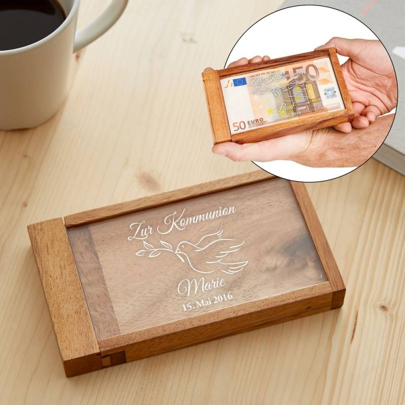 Magische Geldgeschenkbox zur Kommunion von Monsterzeug
