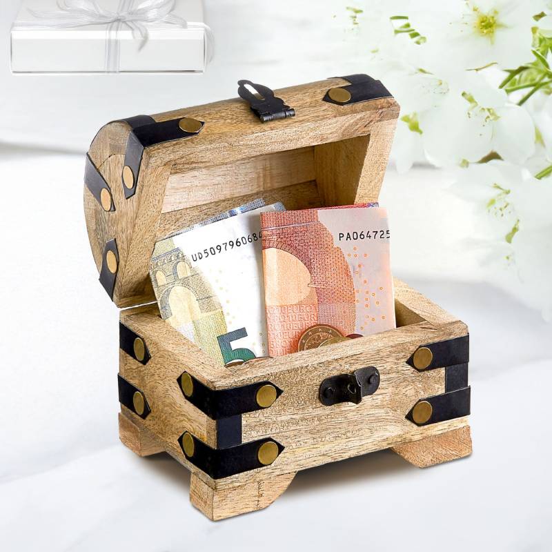 Mini Geld Schatztruhe - Hell Mini Geld Schatztruhe - Hell von Monsterzeug