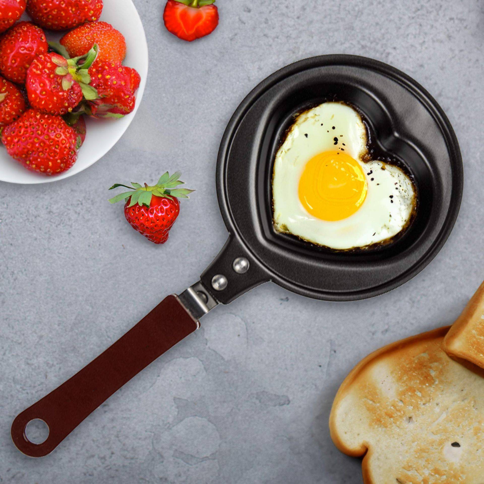 Mini Herz-Bratpfanne von Monsterzeug