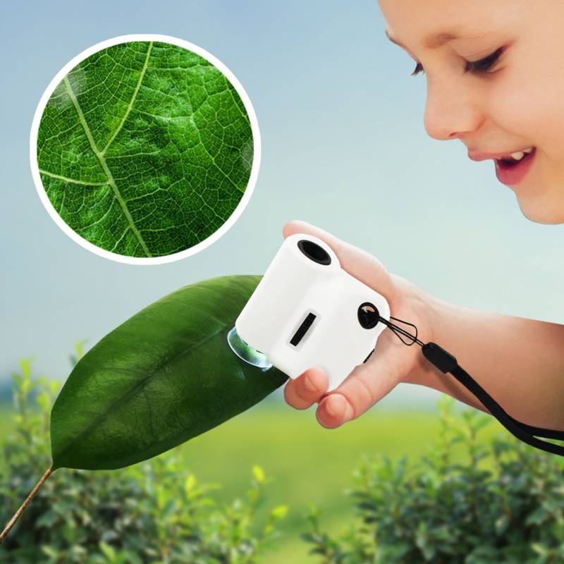 Mini Mikroskop mit 20-fach Zoom und LED Licht von Monsterzeug