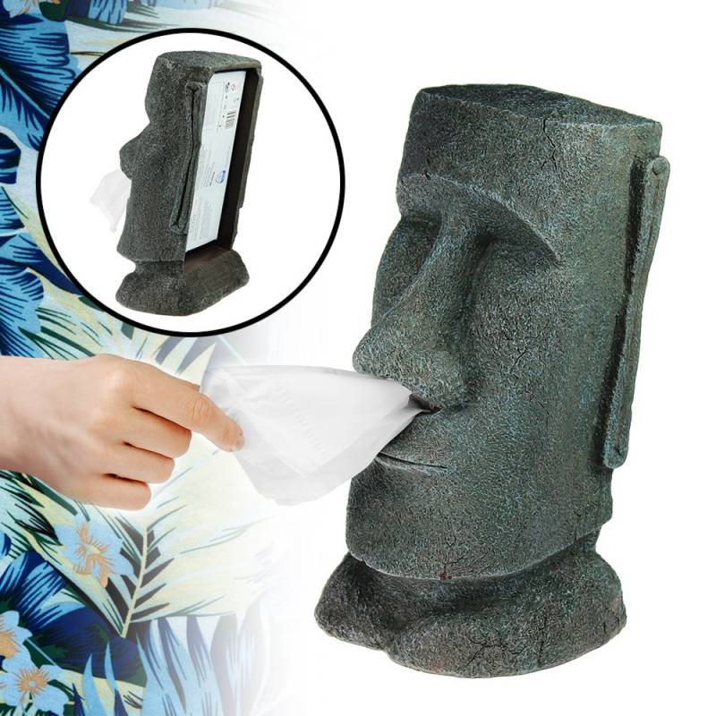 Moai Taschentuchspender - Steingesicht von Monsterzeug