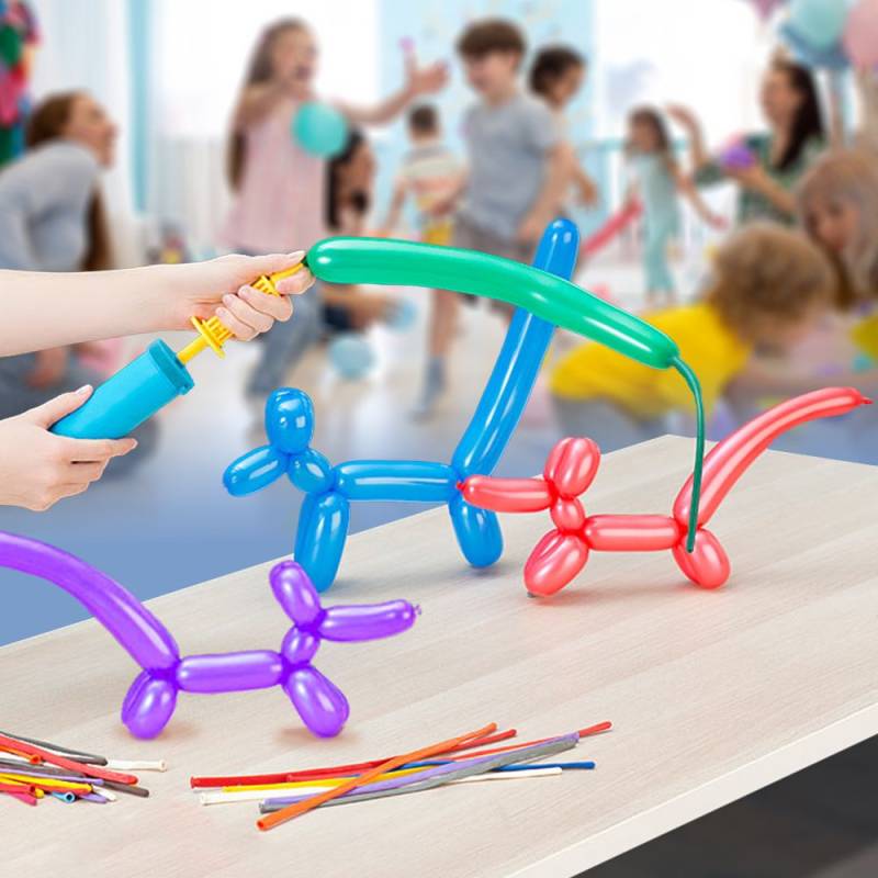 Modellier Ballon Set - 100 Ballons mit Pumpe von Monsterzeug