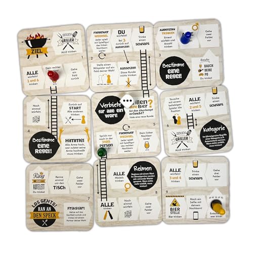 Monsterzeug Trinkspiel to Go, Bierdeckel Kartenspiel, Trinkspiel mit Brettspiel-Elementen, Untersetzer Spiel, Grill Spiel, Partyspiel für Erwachsene ab 18 Jahren Monsterzeug Trinkspiel to Go, Bierdeckel Kartenspiel, Trinkspiel mit Brettspiel-Elementen, Untersetzer Spiel, Grill Spiel, Partyspiel für Erwachsene ab 18 Jahren von Monsterzeug