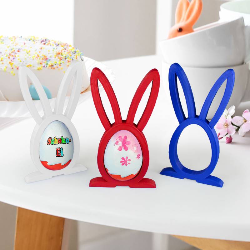 Osterhase Ü-Ei Halter Bunt - 3er Set Osterhase Ü-Ei Halter Bunt - 3er Set von Monsterzeug