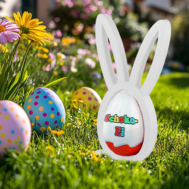 Osterhase Ü-Ei Halter Weiß - 3er Set Osterhase Ü-Ei Halter Weiß - 3er Set von Monsterzeug