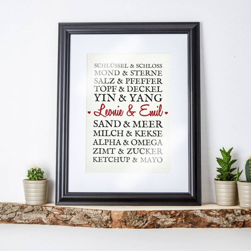 Paarworte - personalisiertes Bild von Monsterzeug