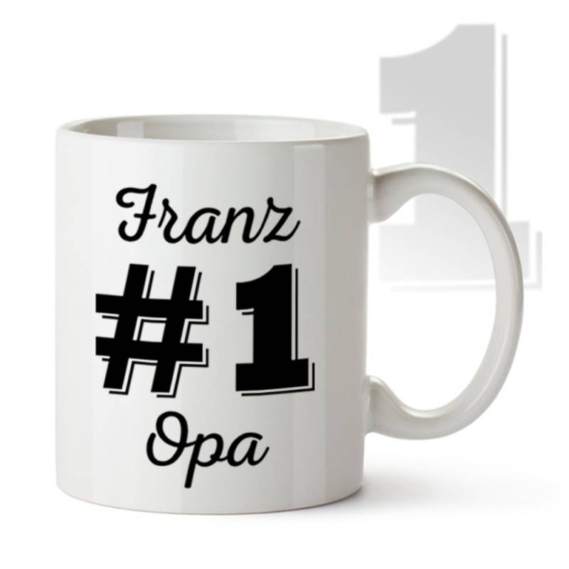 Personalisierte Tasse - Nummer 1 Opa Personalisierte Tasse - Nummer 1 Opa von Monsterzeug