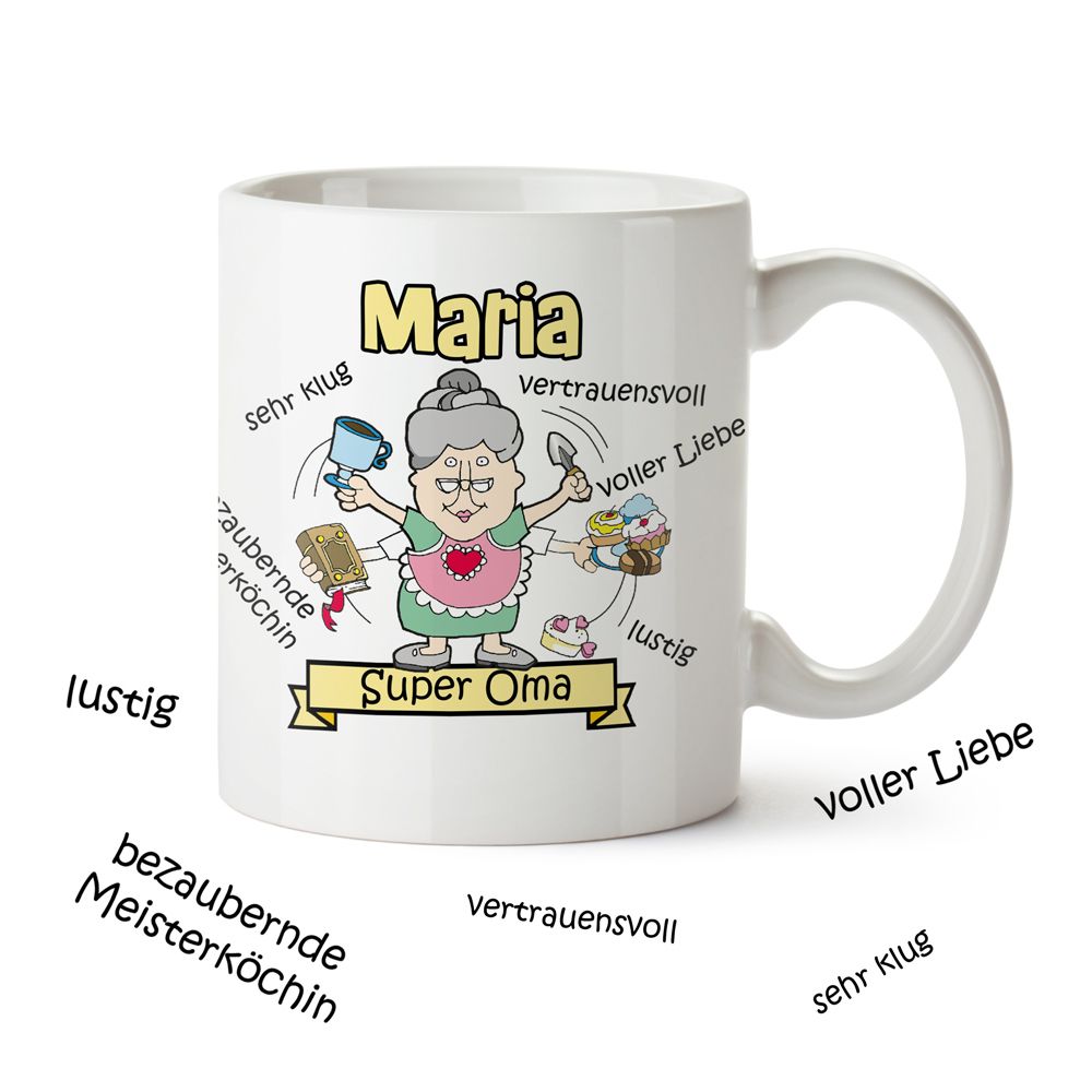Personalisierte Tasse - Super Oma Personalisierte Tasse - Super Oma von Monsterzeug