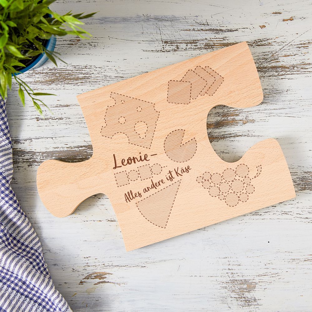 Personalisiertes Puzzle Brettchen - Käse Personalisiertes Puzzle Brettchen - Käse von Monsterzeug