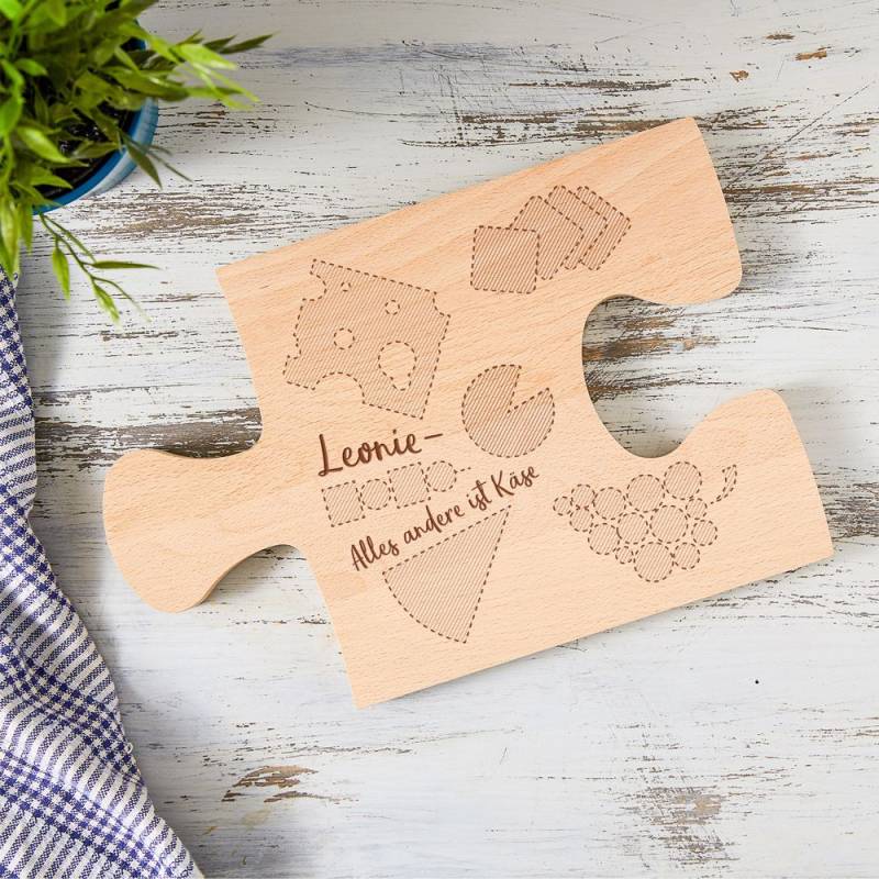 Personalisiertes Puzzle Brettchen - Käse von Monsterzeug