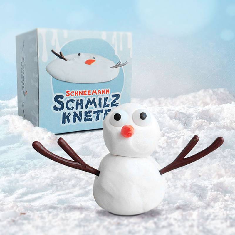 Schneemann Bausatz mit Schmilzknete von Monsterzeug