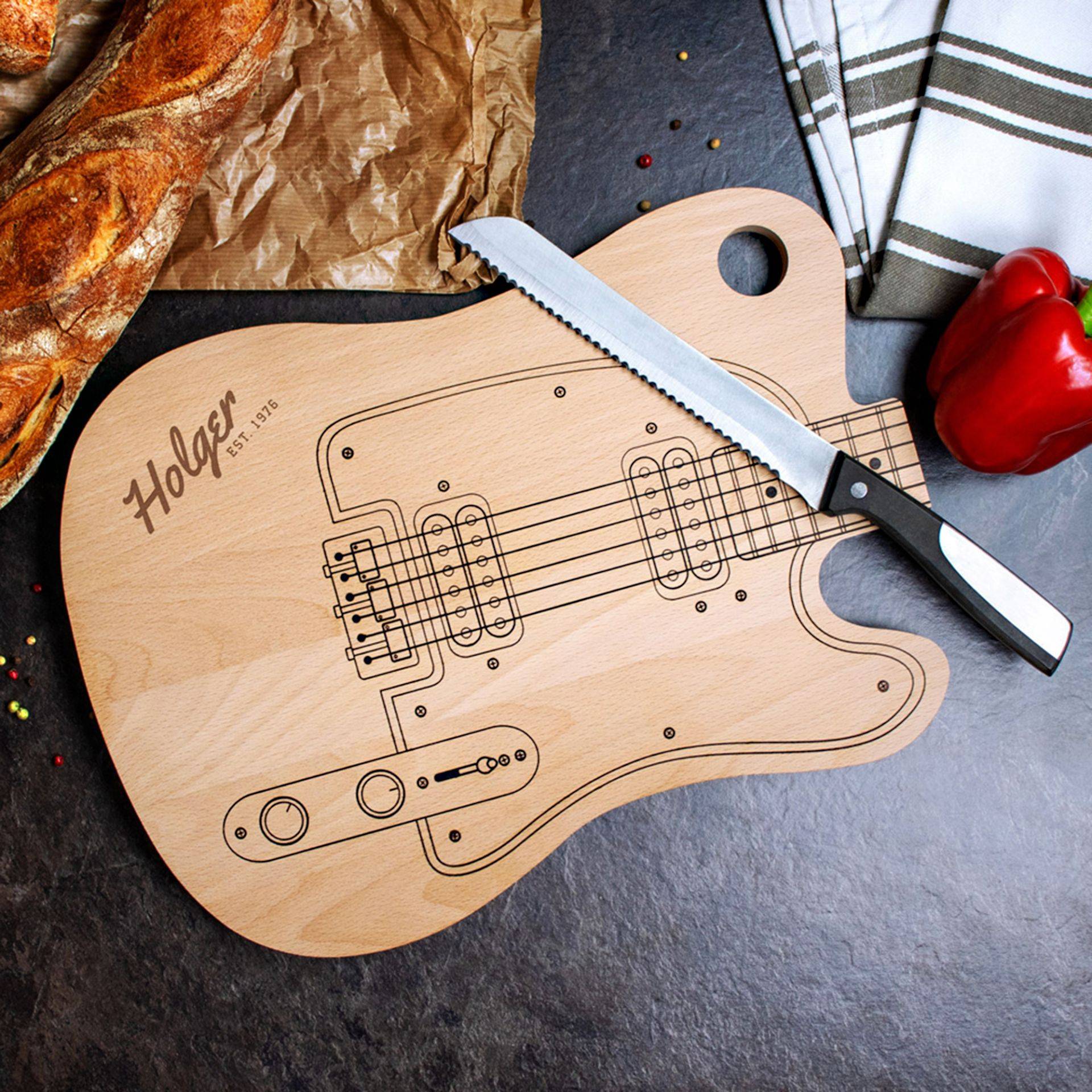 Schneidebrett - Gitarre Schneidebrett - Gitarre von Monsterzeug