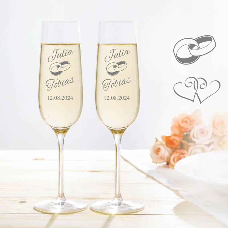 Sektgläser zur Hochzeit von Monsterzeug