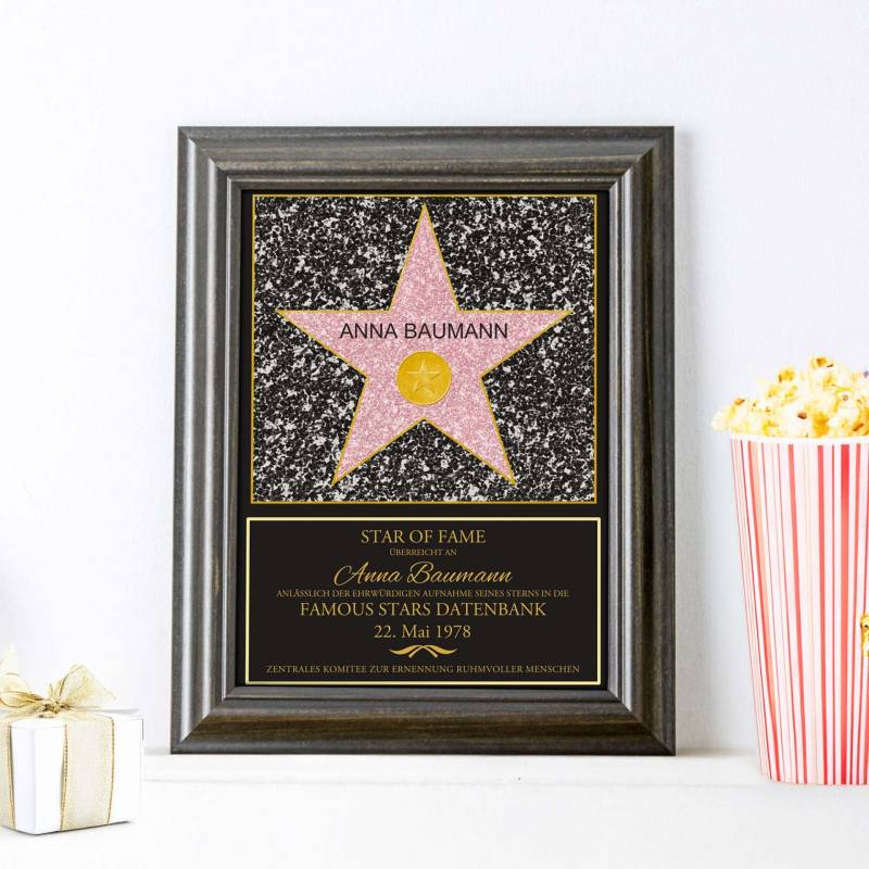 Star of Fame - personalisiertes Bild Klein von Monsterzeug