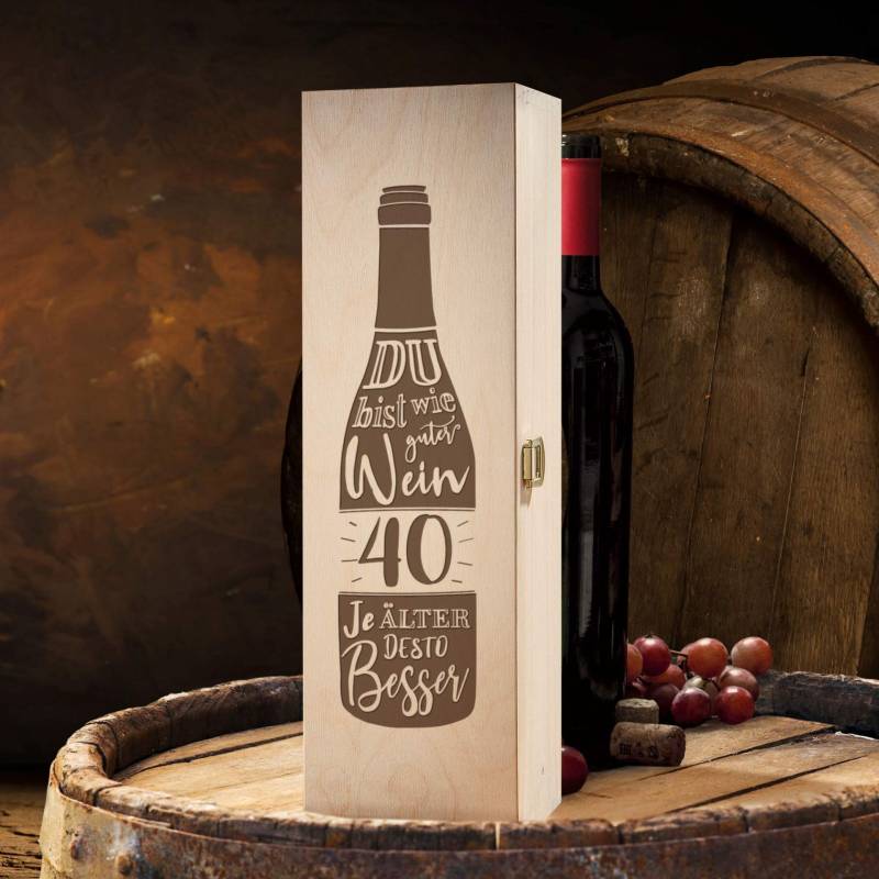 Weinkiste - 40. Geburtstag von Monsterzeug