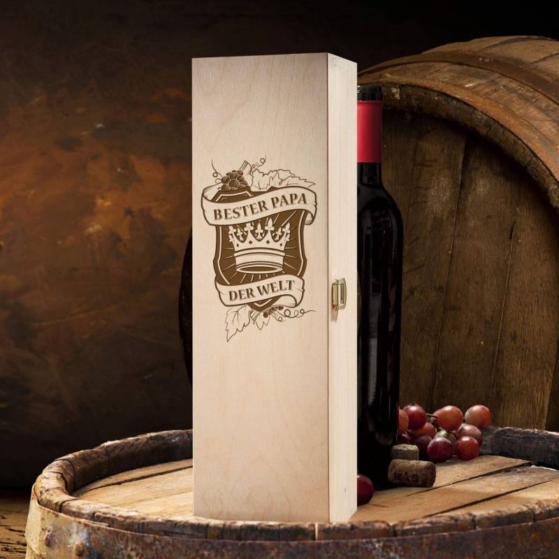 Weinkiste - Bester Papa von Monsterzeug