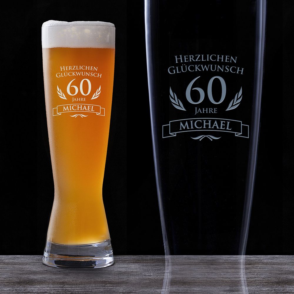 Weizenglas zum 60. Geburtstag von Monsterzeug