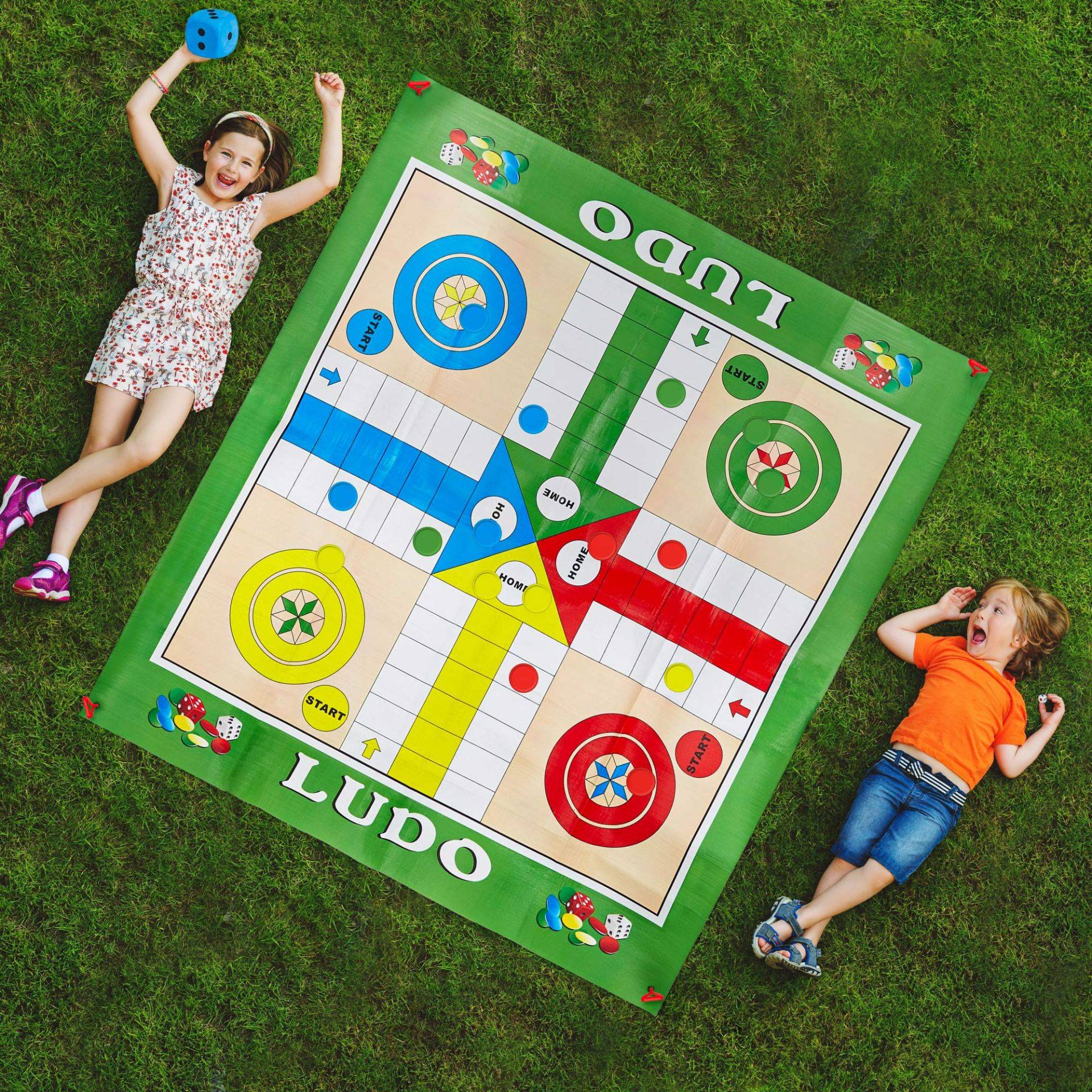 XXL Garten Ludo - Outdoor Gesellschaftsspiel XXL Garten Ludo - Outdoor Gesellschaftsspiel von Monsterzeug