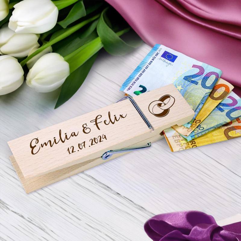 XXL Geldklammer zur Hochzeit - Ringe XXL Geldklammer zur Hochzeit - Ringe von Monsterzeug