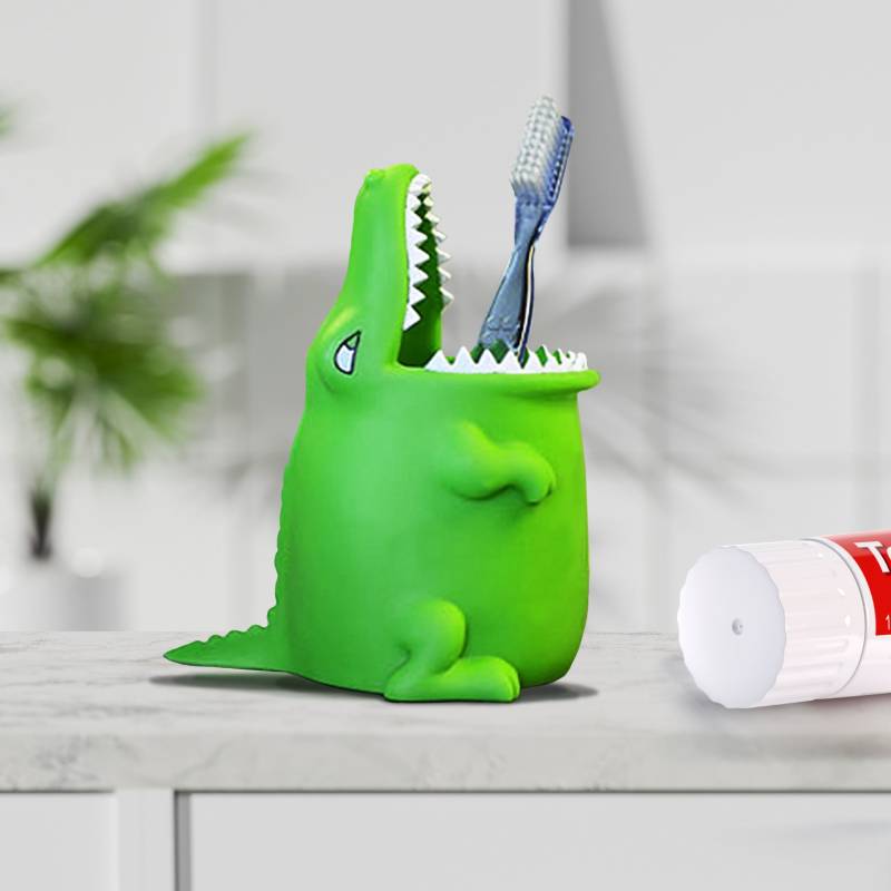 Zahnputzbecher für Kinder - Kroko von Monsterzeug