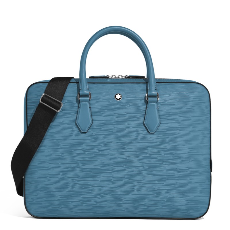 Montblanc 4810 Dokumententasche Schmal Smoky Blue Montblanc 4810 Dokumententasche Schmal Smoky Blue von Montblanc