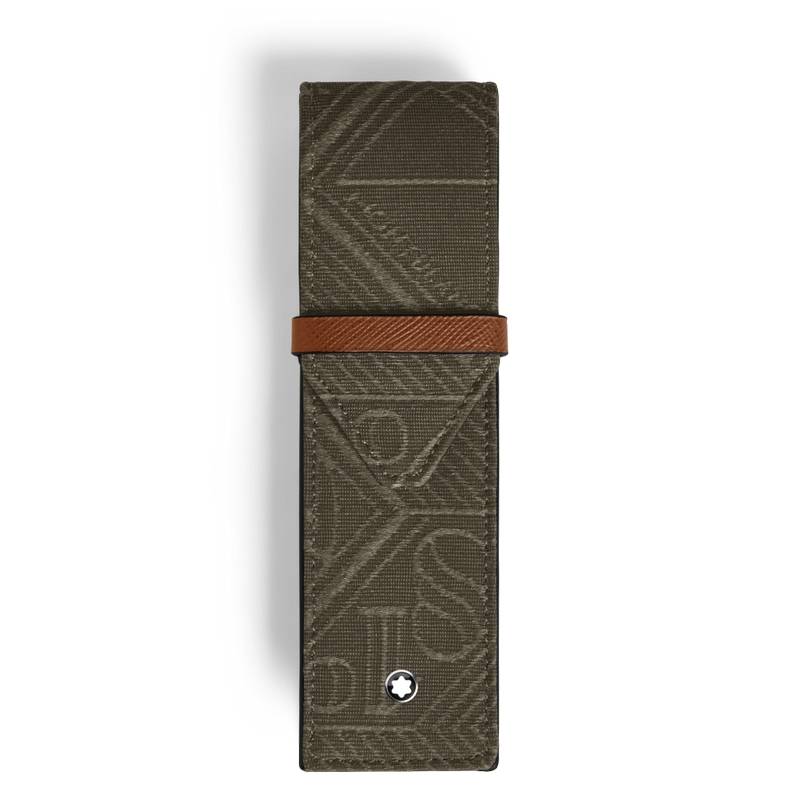 Montblanc 4810 Jacquard Etui für zwei Schreibgeräte Khaki von Montblanc