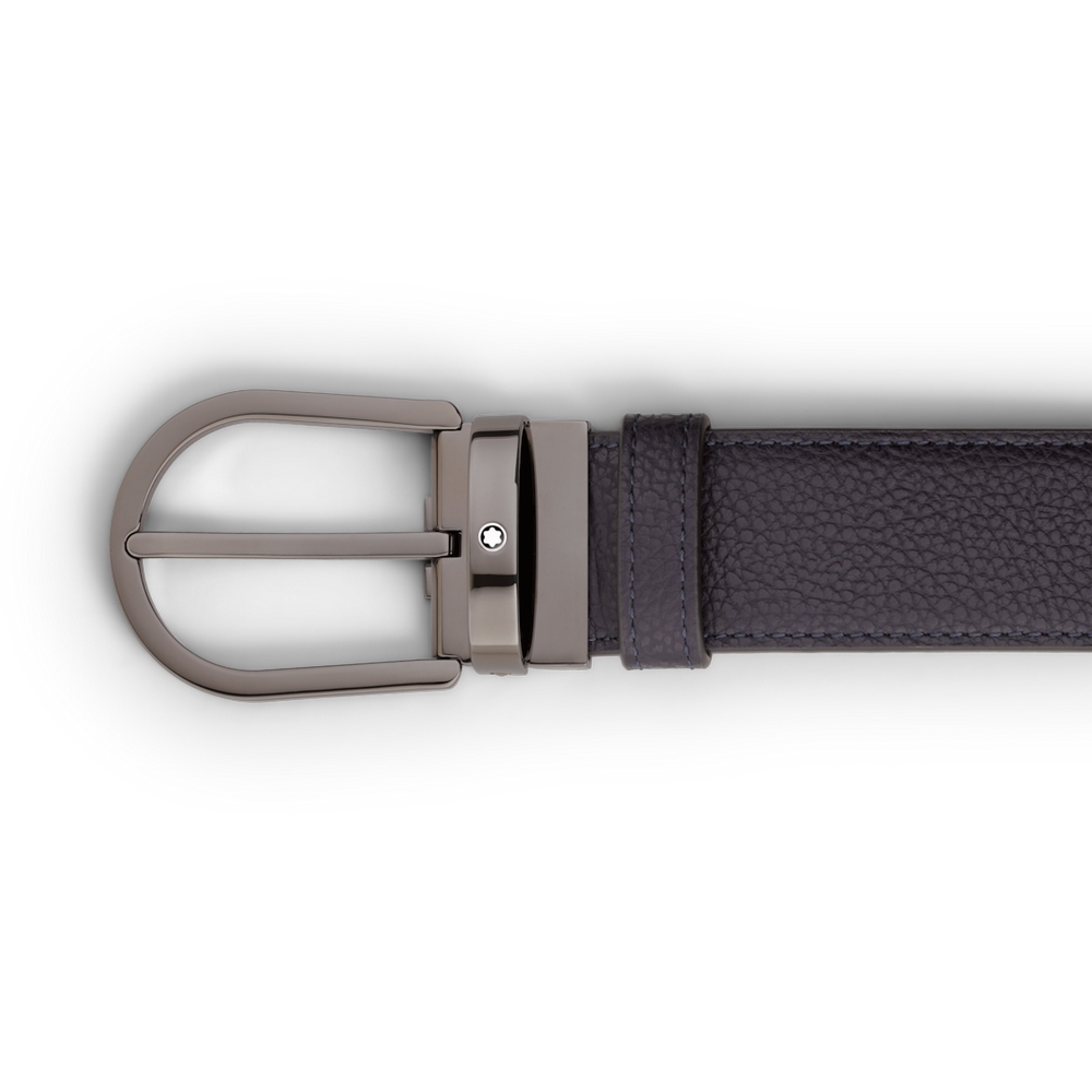 Montblanc Gürtel mit hufeisenförmiger Schließe Nachtblau/Schwarz 35 mm Montblanc Gürtel mit hufeisenförmiger Schließe Nachtblau/Schwarz 35 mm von Montblanc