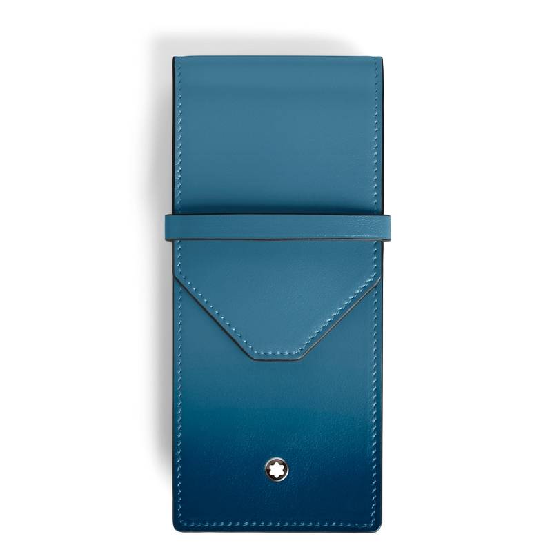 Montblanc Meisterstück Sfumato Etui für drei Schreibgeräte Smoky Blue von Montblanc