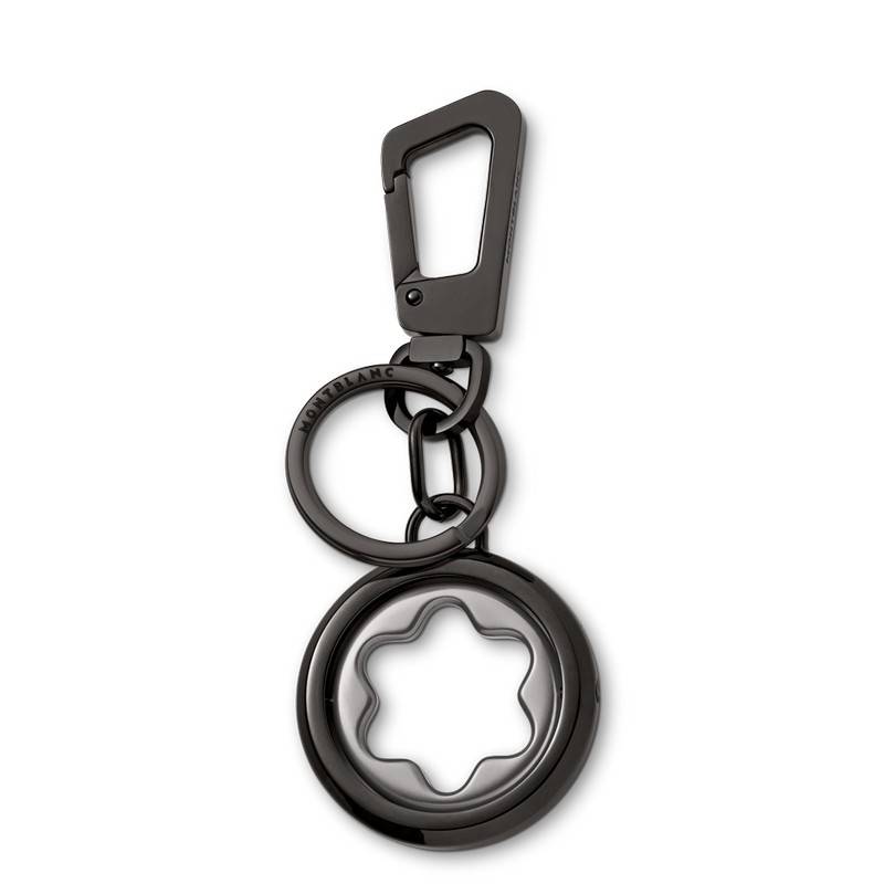 Montblanc Meisterstück Spinning Emblem Schlüsselanhänger grau/schwarz von Montblanc