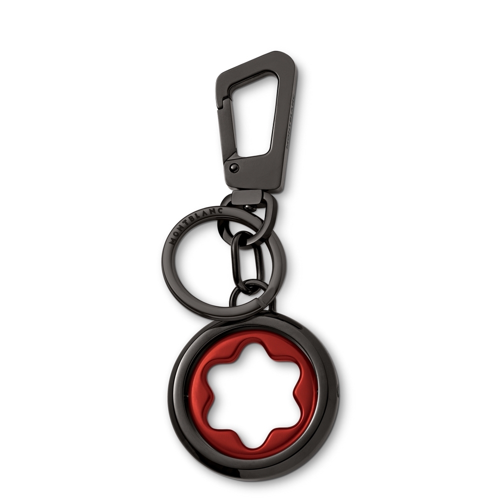 Montblanc Meisterstück Spinning Emblem Schlüsselanhänger rot/schwarz von Montblanc