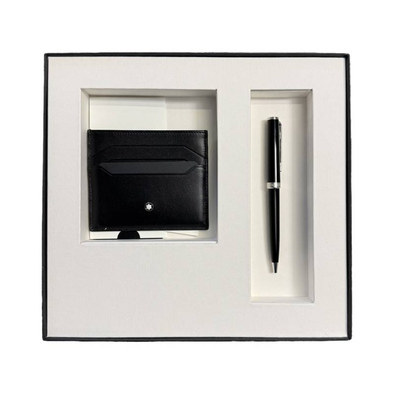 Montblanc PIX Schwarz Kugelschreiber mit Meisterstück Kartenetui 6cc Schwarz im Set Montblanc PIX Schwarz Kugelschreiber mit Meisterstück Kartenetui 6cc Schwarz im Set von Montblanc