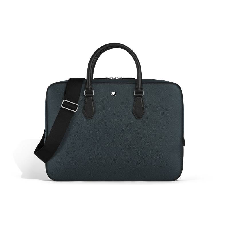 Montblanc Sartorial Dokumententasche Schmal Tweed-Blue Montblanc Sartorial Dokumententasche Schmal Tweed-Blue von Montblanc