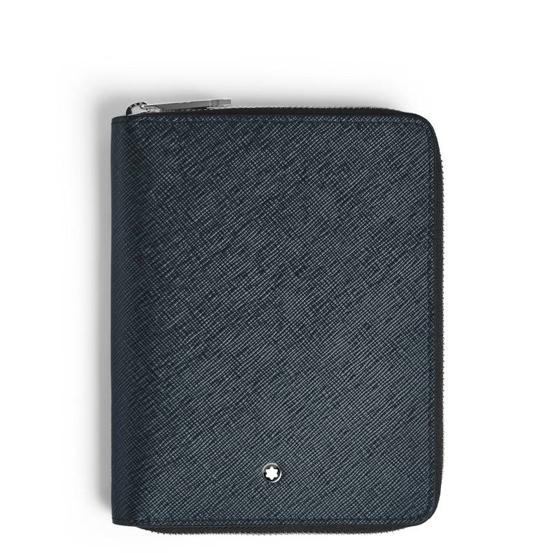 Montblanc Sartorial Etui für fünf Schreibgeräte mit Reißverschluss Tweed Blue von Montblanc