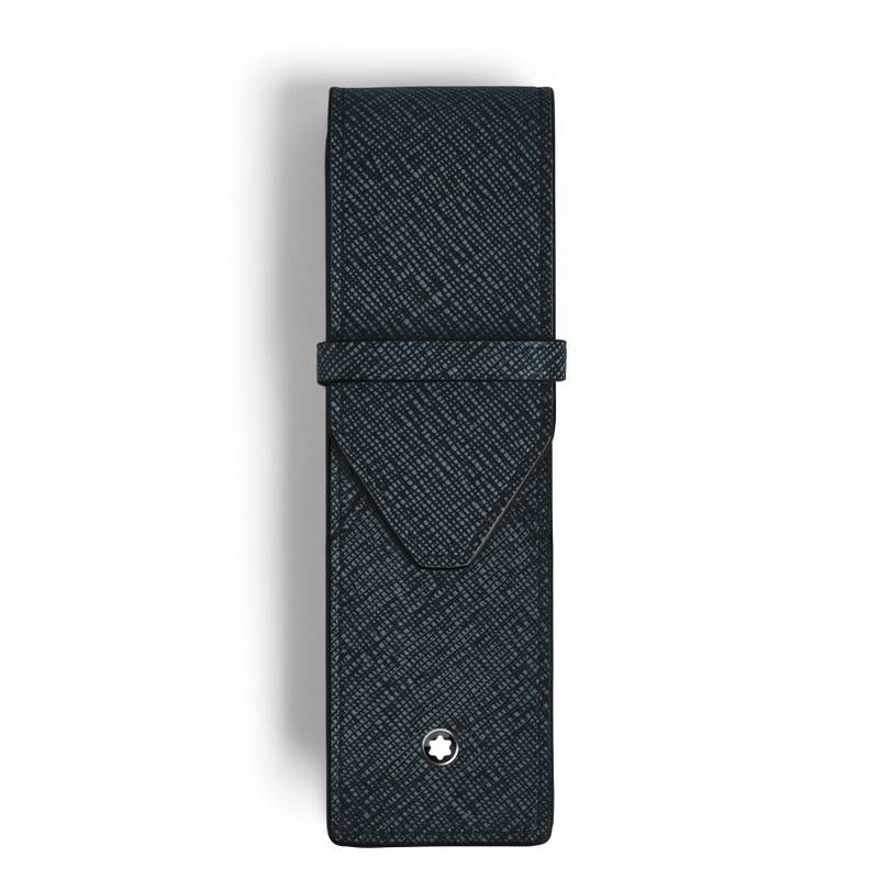 Montblanc Sartorial Etui für zwei Schreibgeräte Tweed Blue Montblanc Sartorial Etui für zwei Schreibgeräte Tweed Blue von Montblanc