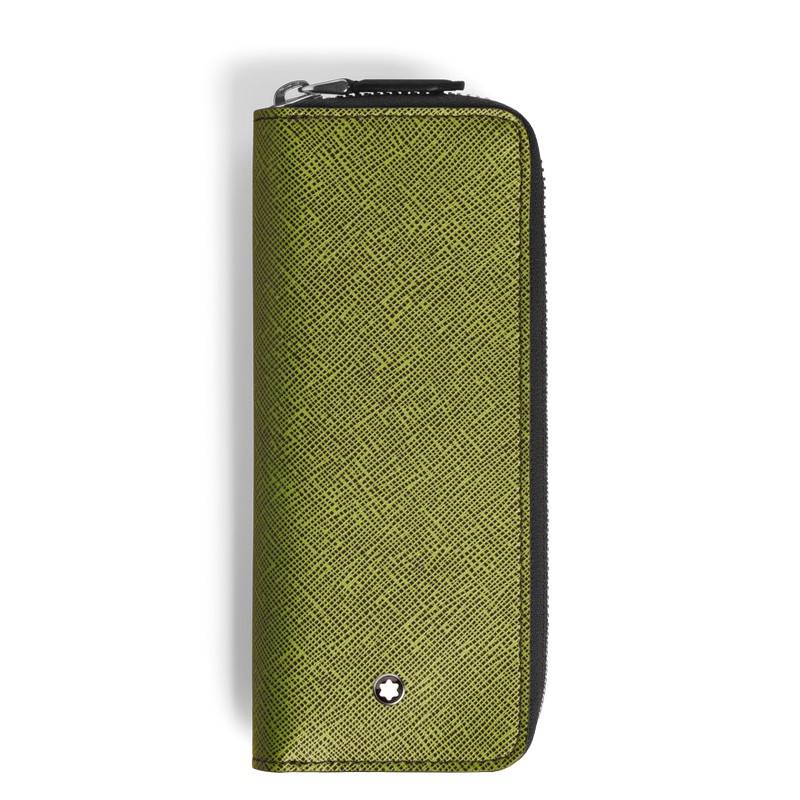 Montblanc Sartorial Etui für zwei Schreibgeräte mit Reißverschluss Multilime/Cassis von Montblanc