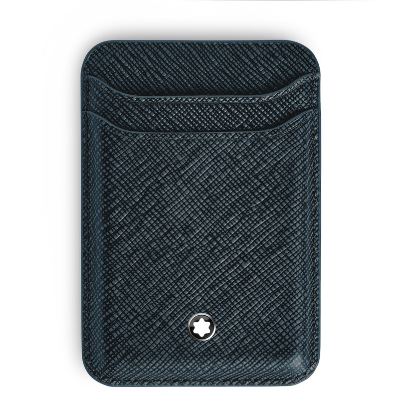 Montblanc Sartorial Kartenetui für iPhone mit MagSafe 2cc Tweed Blue von Montblanc