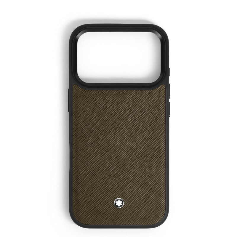 Montblanc Sartorial Smartphone Hülle Hardcover Khaki für iPhone 17 Pro von Montblanc